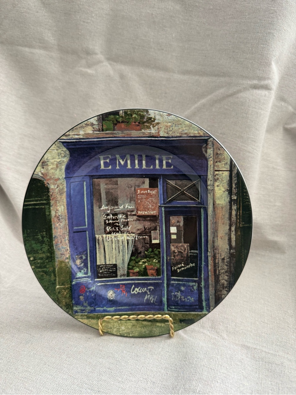 Sakura Blue 'Emilie' Decorative Plate